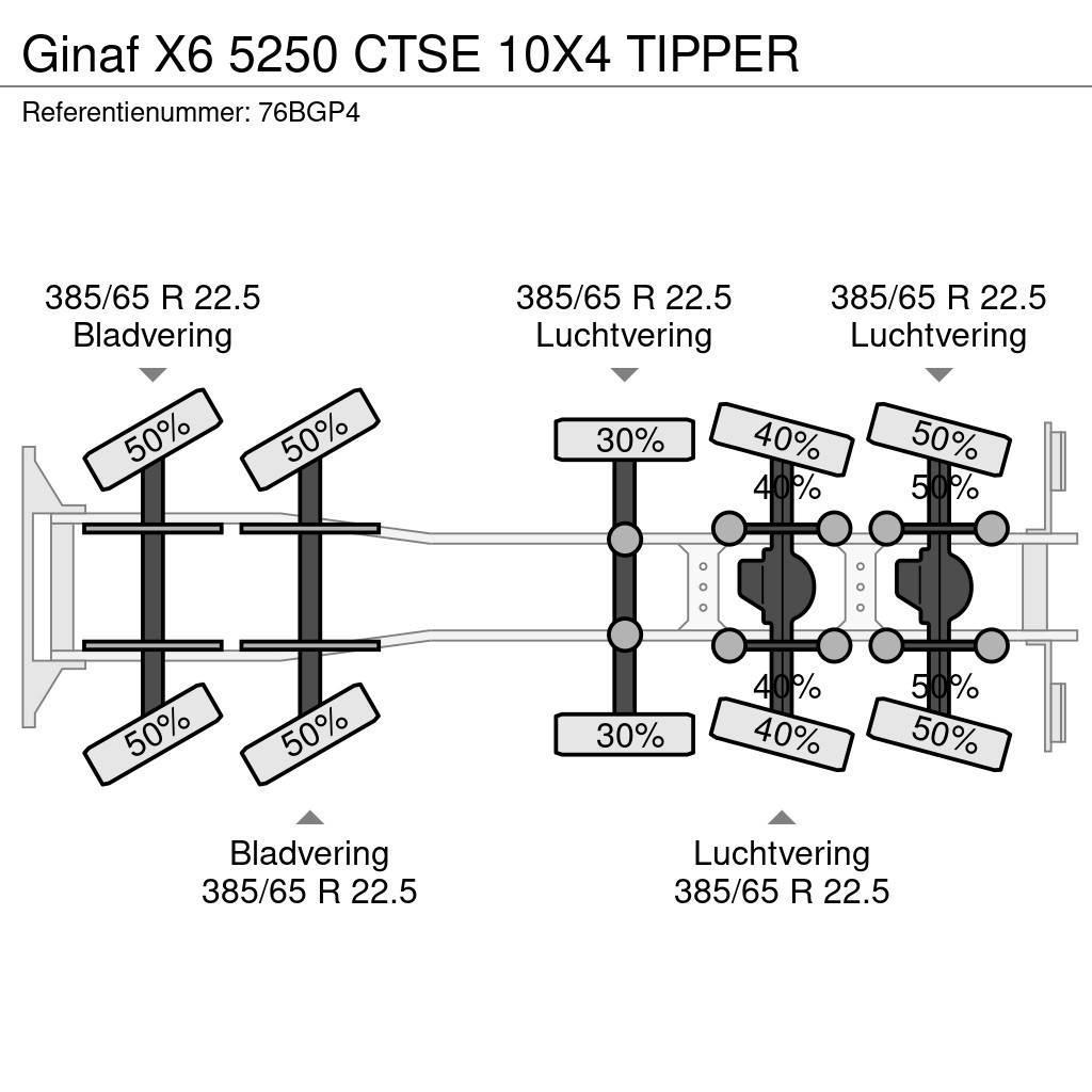 Ginaf X6 5250 CTSE 10X4 TIPPER Camion ribaltabili