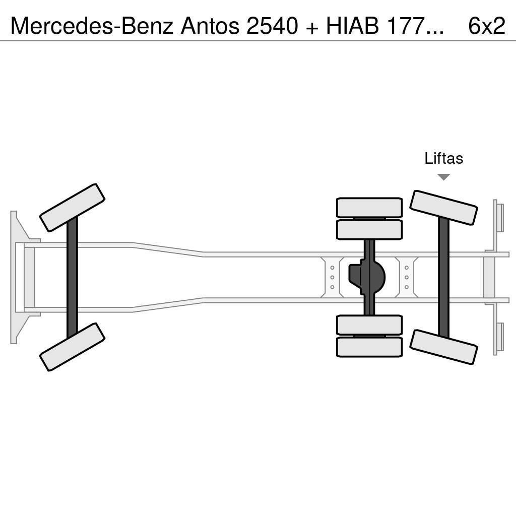 Mercedes-Benz Antos 2540 + HIAB 177K Pro/Hipro Gru per tutti i terreni