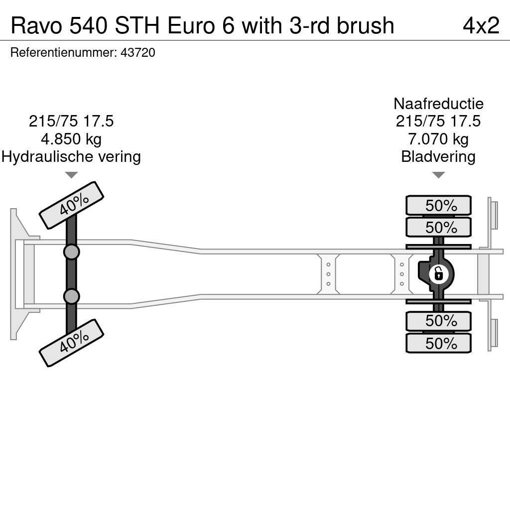 Ravo 540 STH Euro 6 with 3-rd brush Autocarro spazzatrice