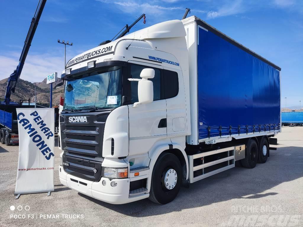 Scania R 500 6X2 TAUTLINER CAJA INTERCAMBIABLE Camion portacontainer
