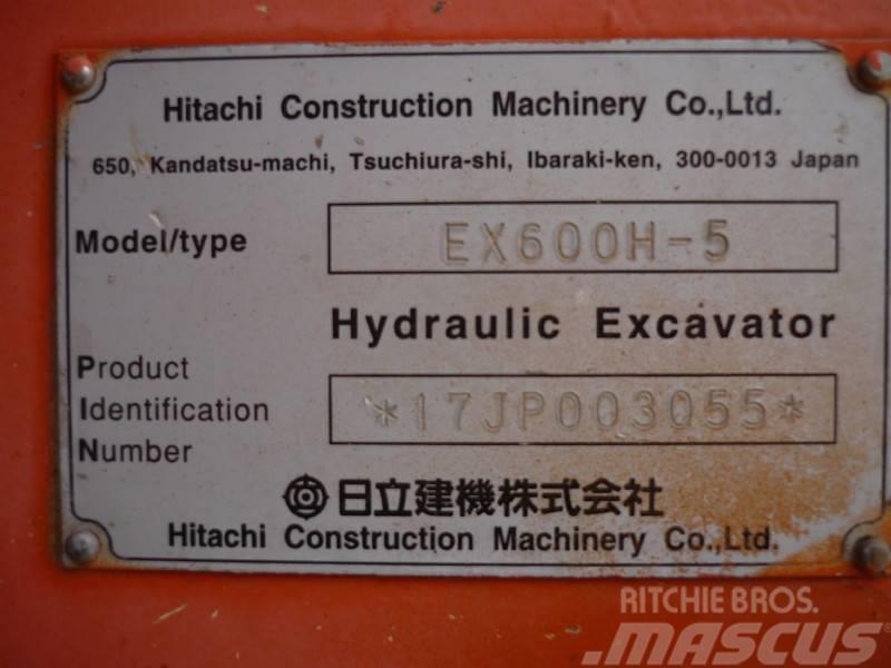 Hitachi EX 600 H-5 Escavatori cingolati