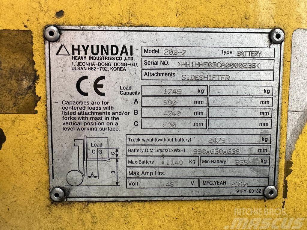 Hyundai 20 B 7 Carrelli elevatori elettrici