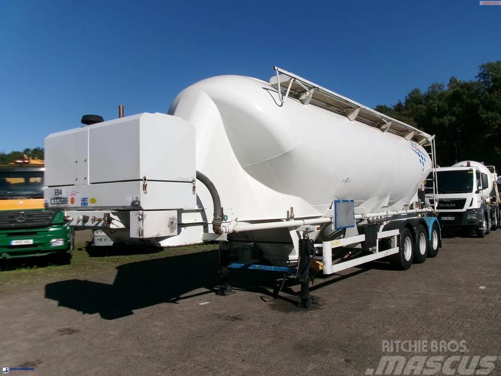 Spitzer Powder tank alu 43 m3 / 1 comp + compressor Semirimorchi cisterna