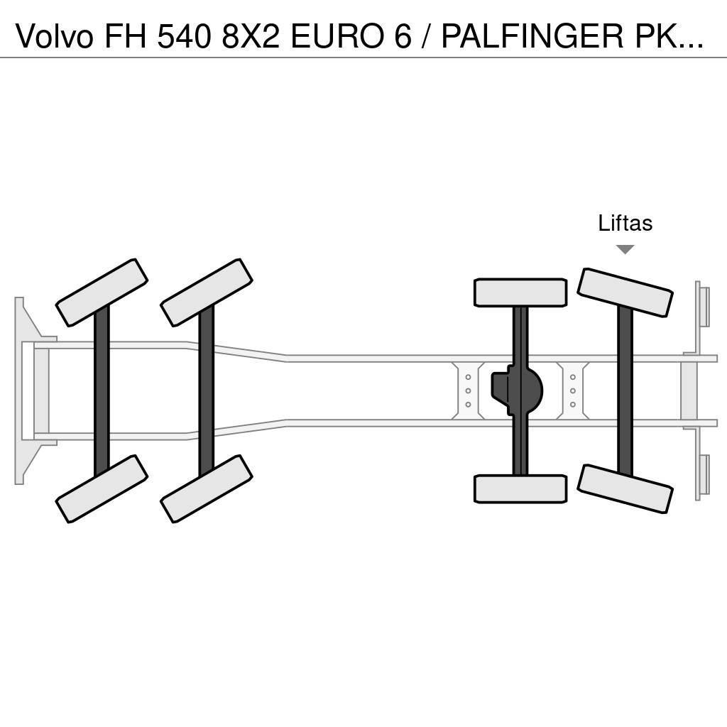 Volvo FH 540 8X2 EURO 6 / PALFINGER PK 92002 KRAAN + FLY Gru per tutti i terreni