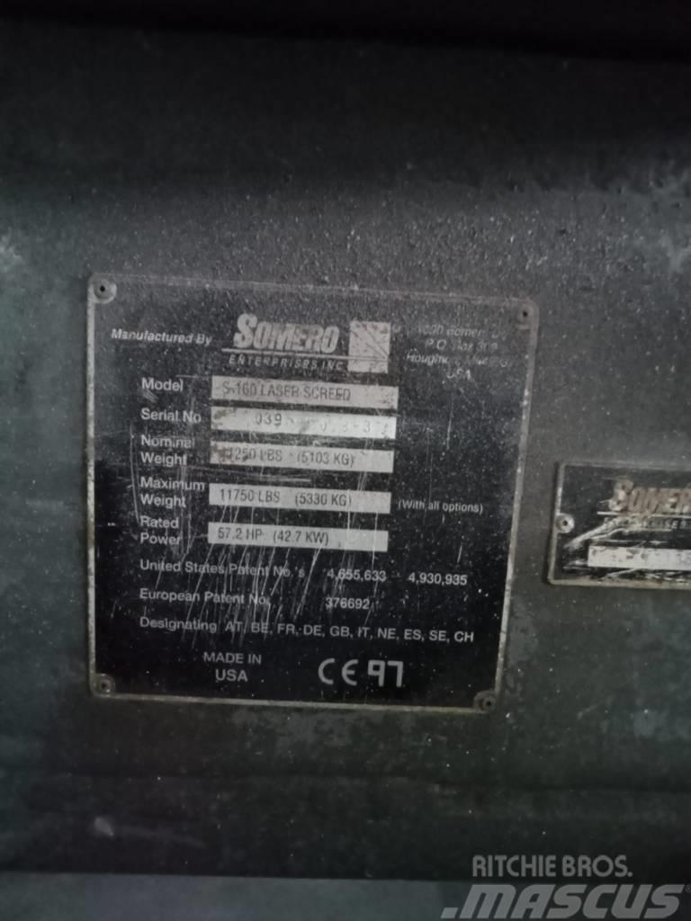 Somero S-160 Laser Screed Pompe per calcestruzzo carrellate