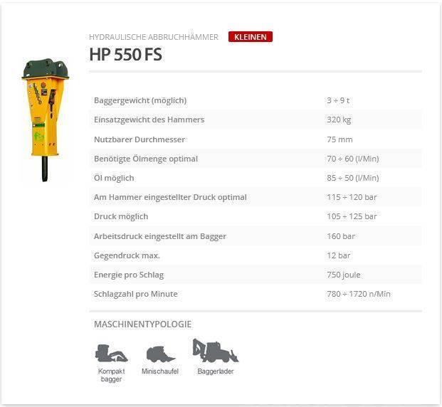Indeco HP 550 FS Martelli - frantumatori