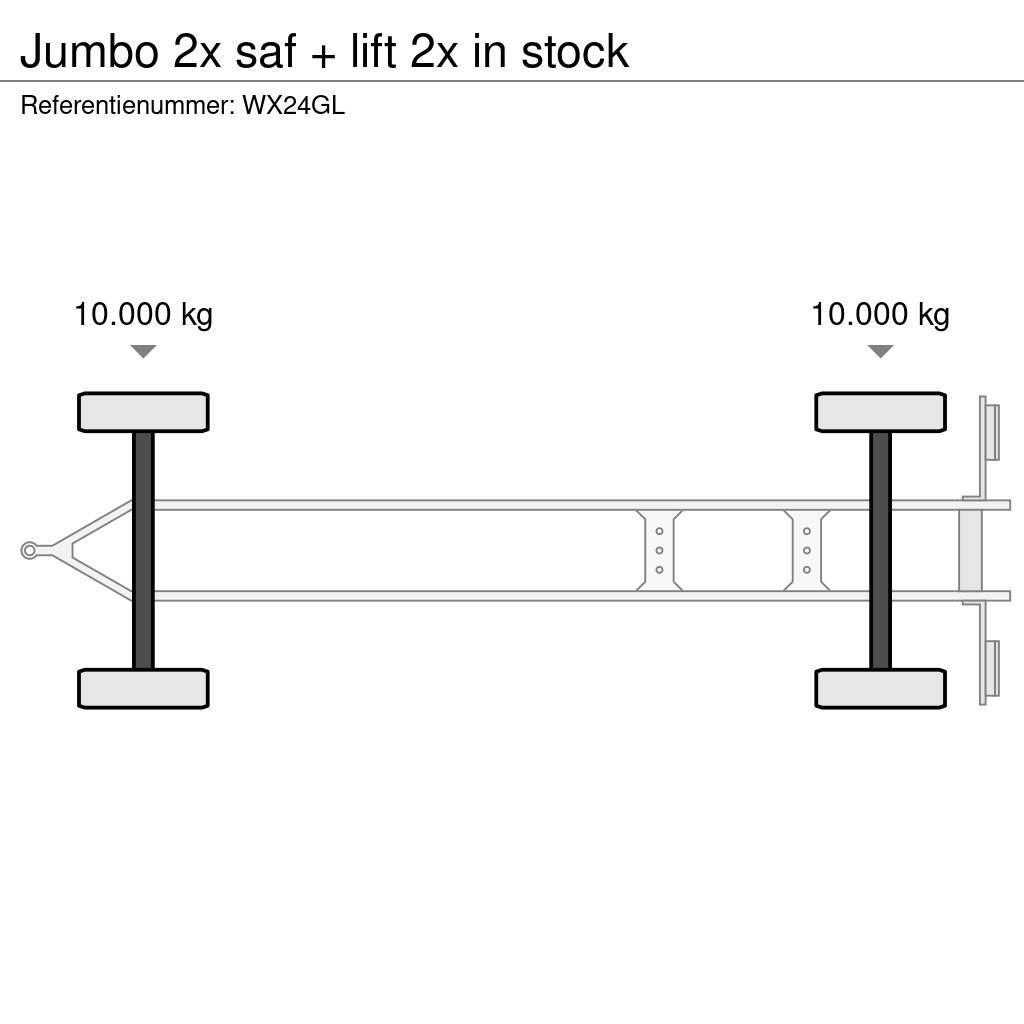 Jumbo 2x saf + lift 2x in stock Rimorchi cassonati
