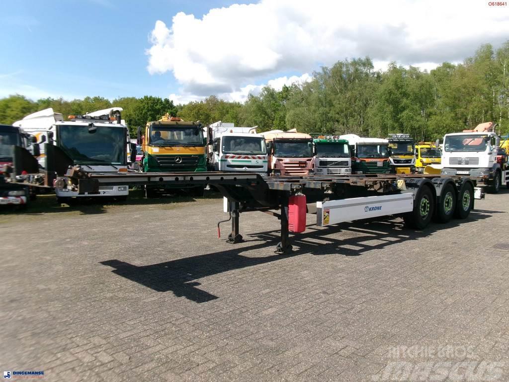 Krone 3-axle container trailer 20-30-40-45 ft DA08LNA Semirimorchi portacontainer
