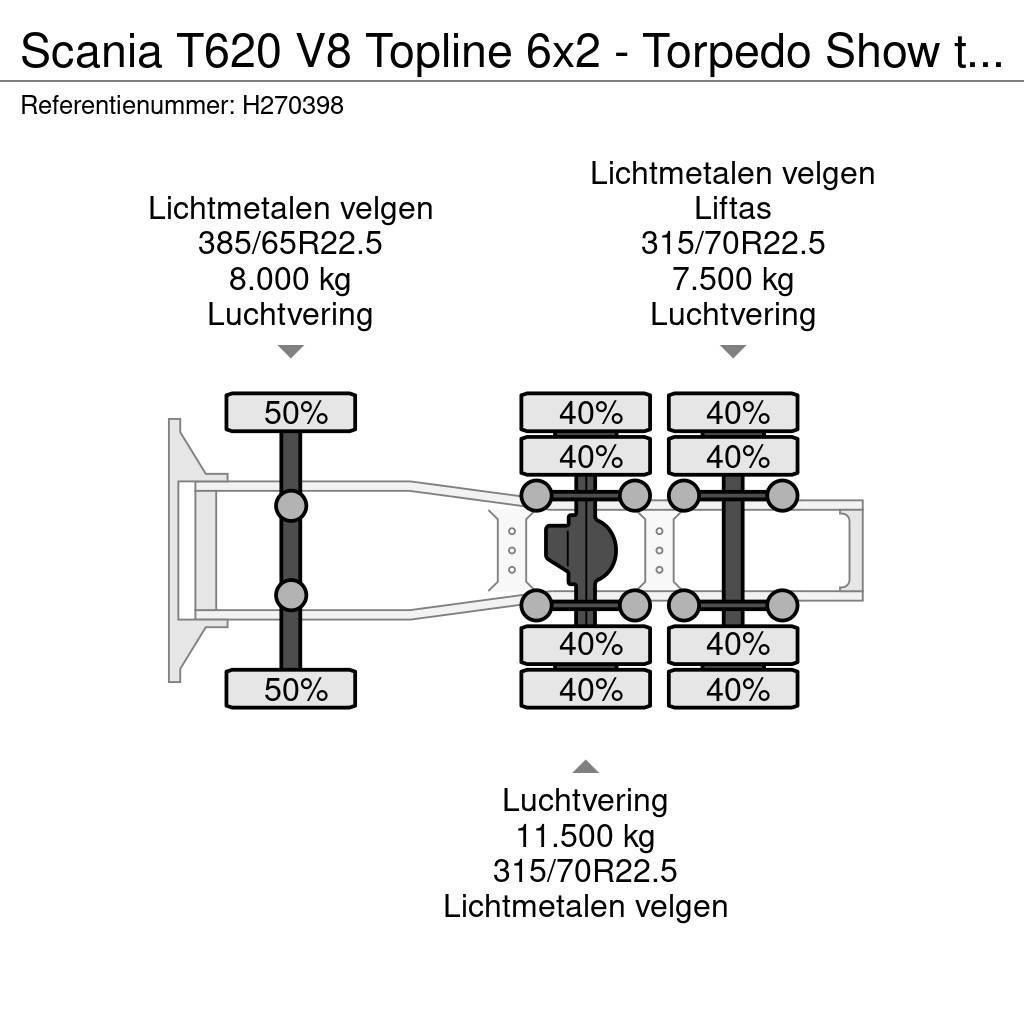 Scania T620 V8 Topline 6x2 - Torpedo Show truck - Custom Motrici e Trattori Stradali