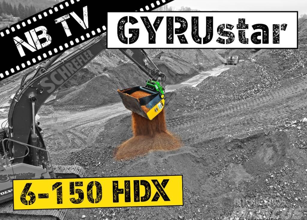 Gyru-Star 6-150HDX (opt Oilquick OQ70/50, Lehnhoff) Benne vaglianti