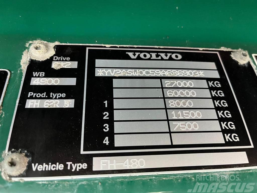 Volvo FH 480 6x2*4 HMF 2420 K5 / PLATFORM L=7116 mm / HY Autogru