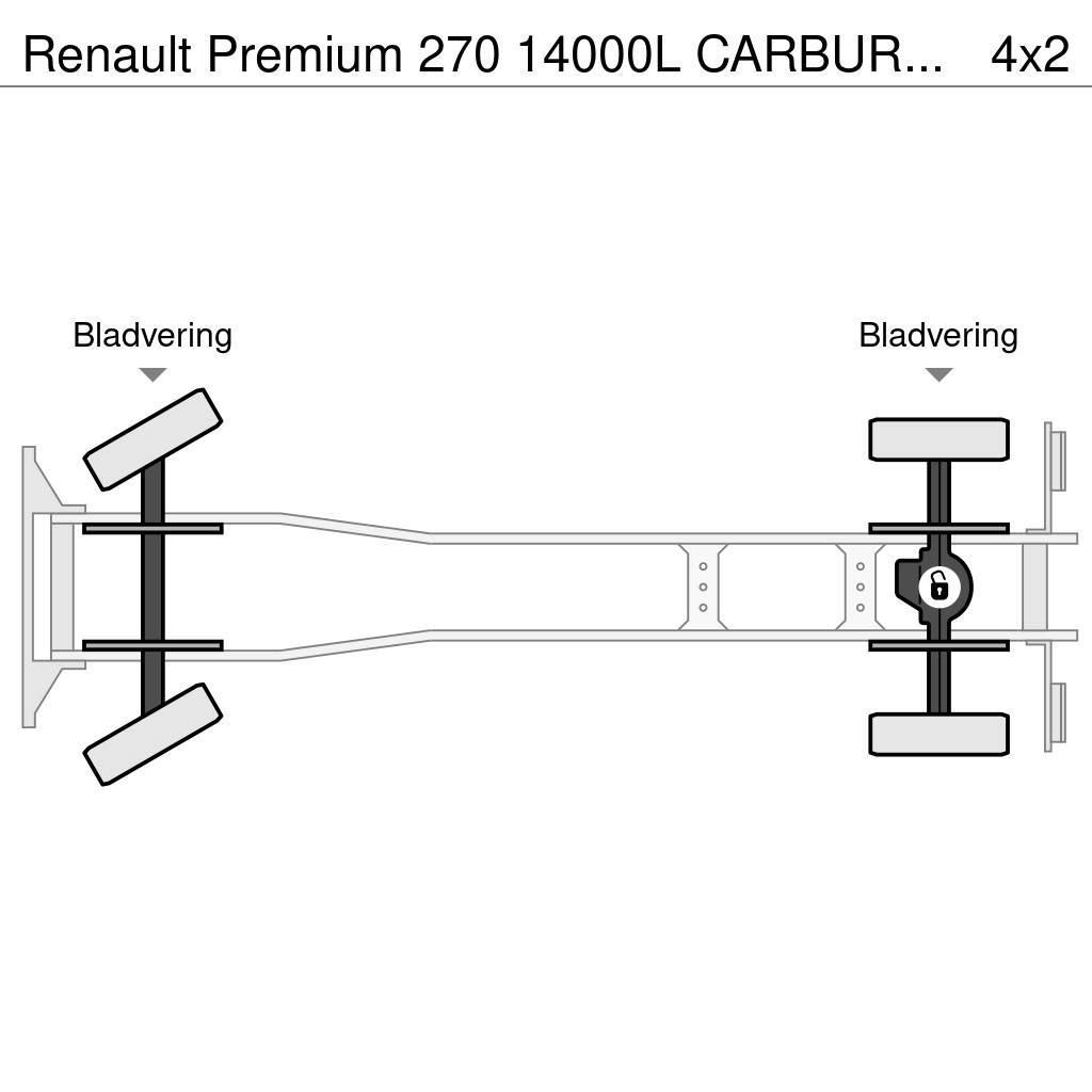 Renault Premium 270 14000L CARBURANT / FUEL - 4 COMP - LEA Cisterna