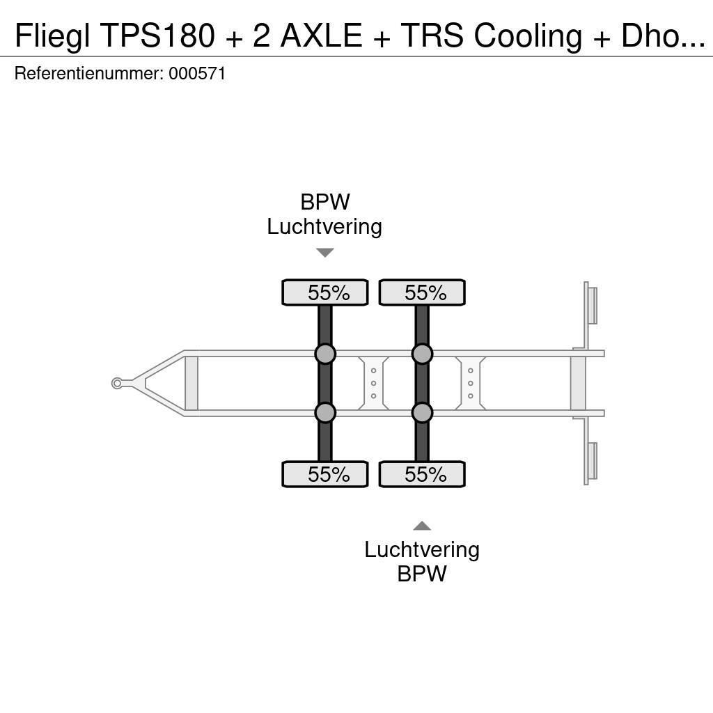 Fliegl TPS180 + 2 AXLE + TRS Cooling + Dhollandia Lift Rimorchi a temperatura controllata