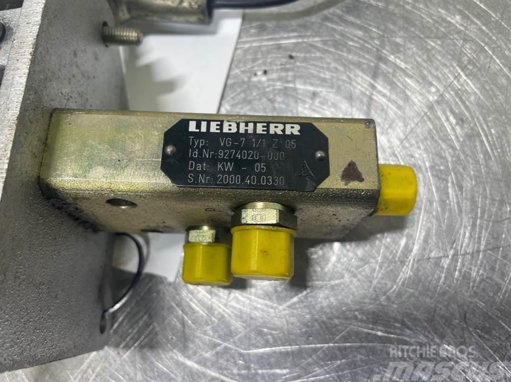 Liebherr A316-9274020/9198863-Servo valve/Pedal Componenti idrauliche