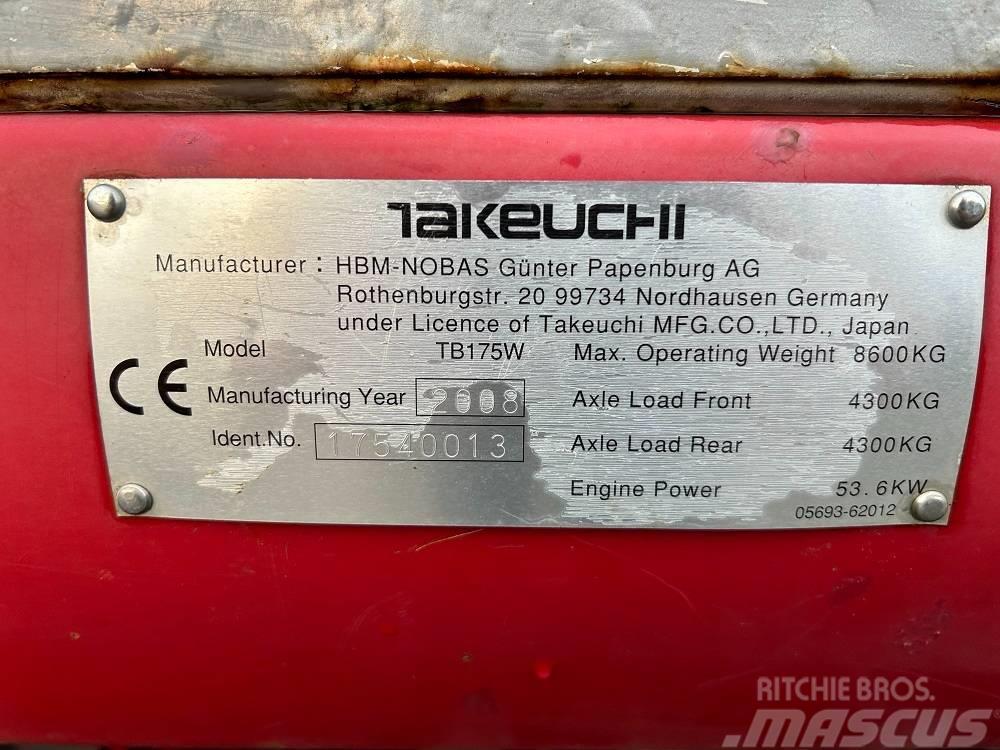 Takeuchi TB175W Escavatori medi 7t - 12t