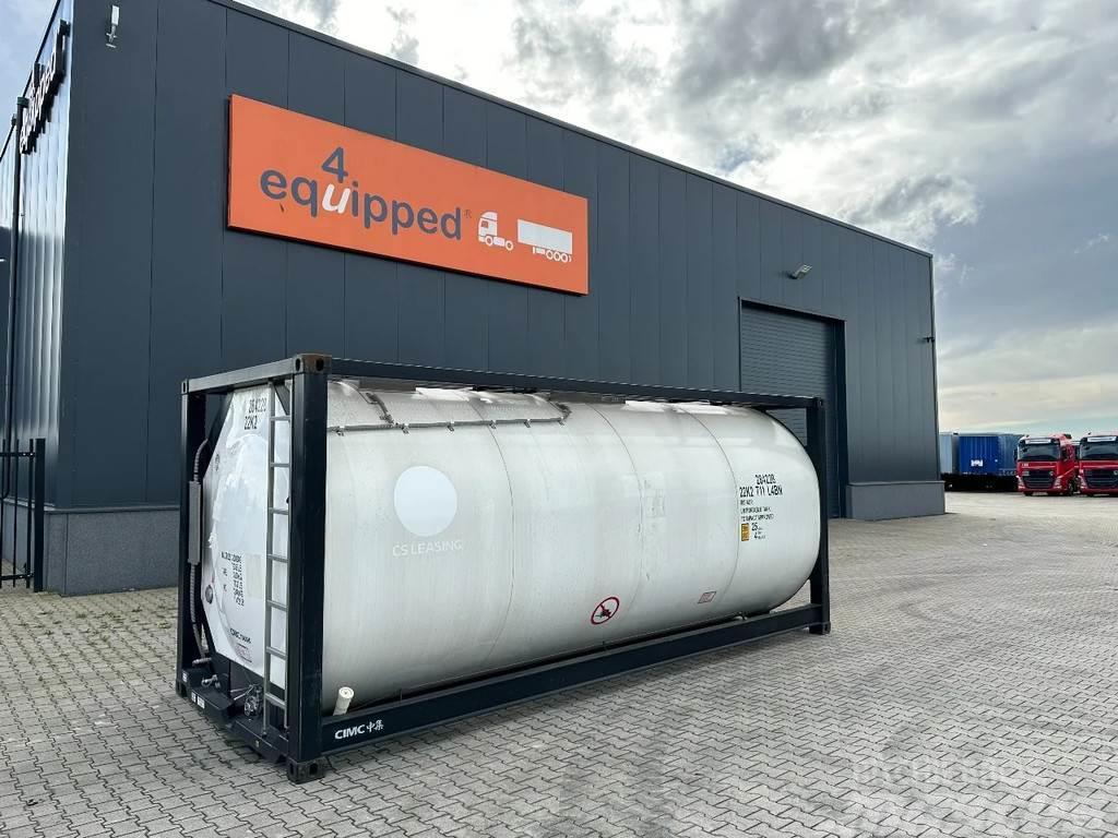 CIMC tankcontainers TOP: ONE WAY/NEW 20FT ISO tankconta Containers cisterna