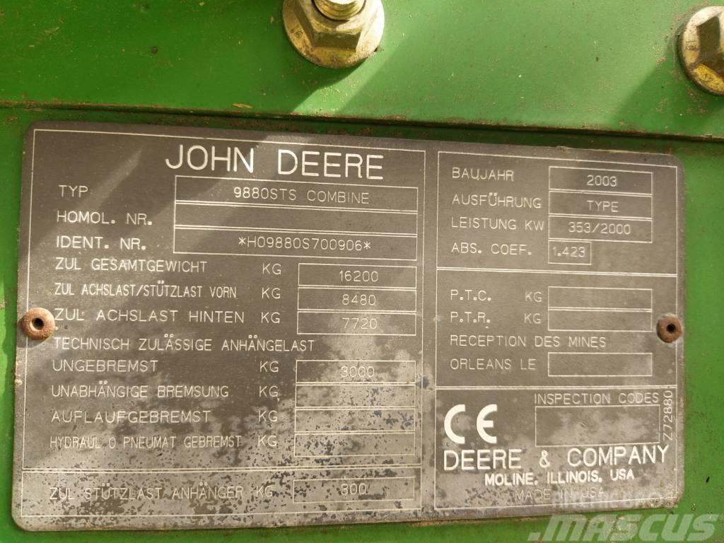 John Deere 9880 STS Mietitrebbiatrici