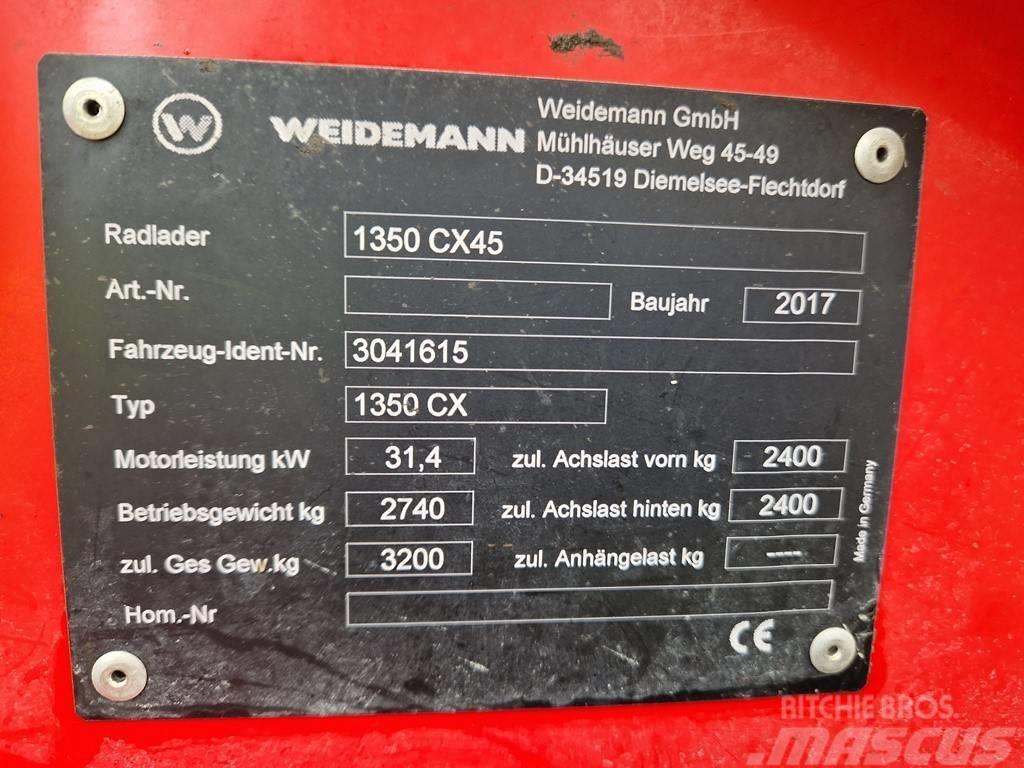 Weidemann 1350 CX45 Hoflader Radlader Hofschlepper Pale frontali e scavatori