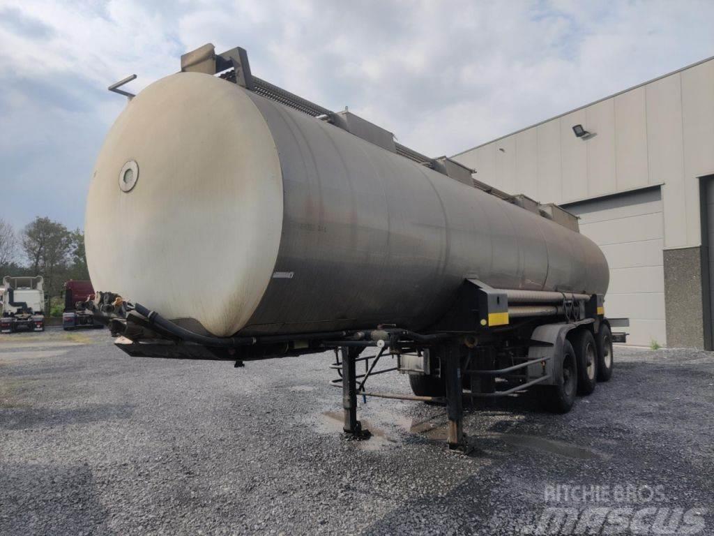 BSL CHEMICAL TANK IN STAINLESS STEEL - 29000 L - 5 UNI Semirimorchi cisterna