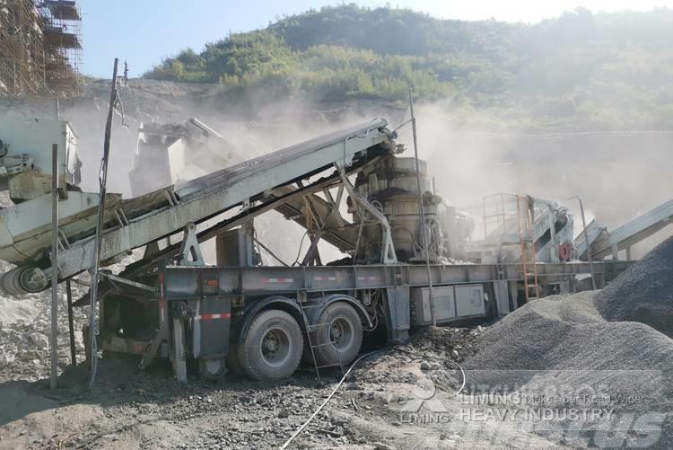 Liming 100-200tph mobile jaw crusher with screen & hopper Frantoi mobili