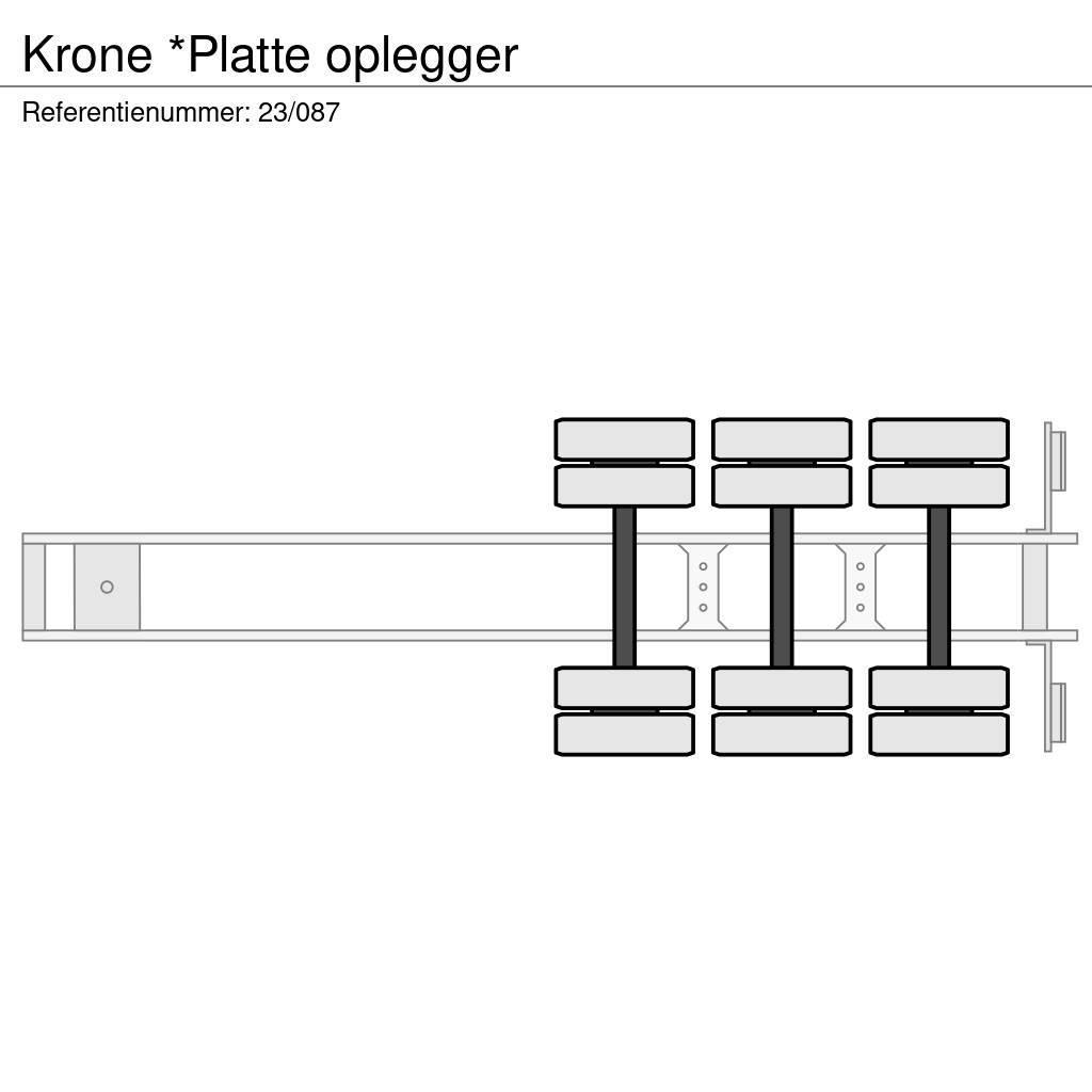 Krone *Platte oplegger Semirimorchio a pianale