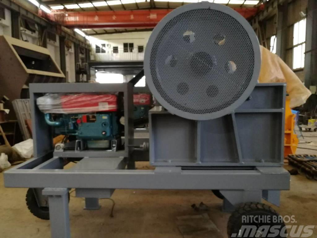 Kinglink PE250x400 Small Jaw Crusher With Diesel Engine Frantoi