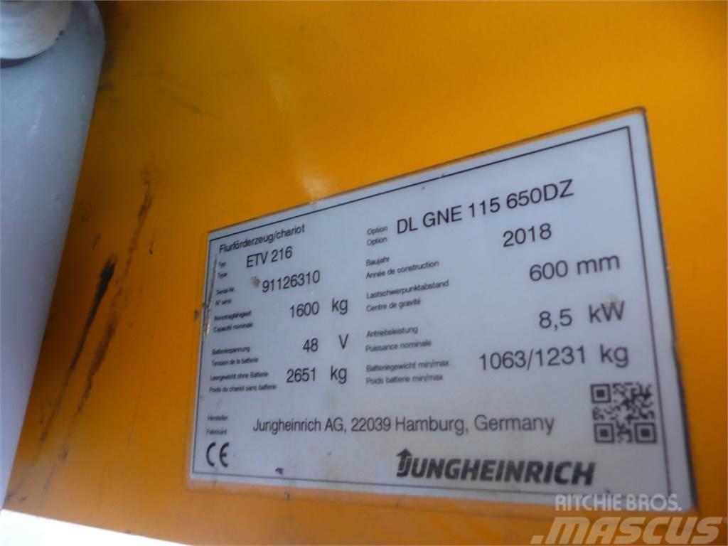 Jungheinrich ETV 216 650 DZ Carrello retrattile