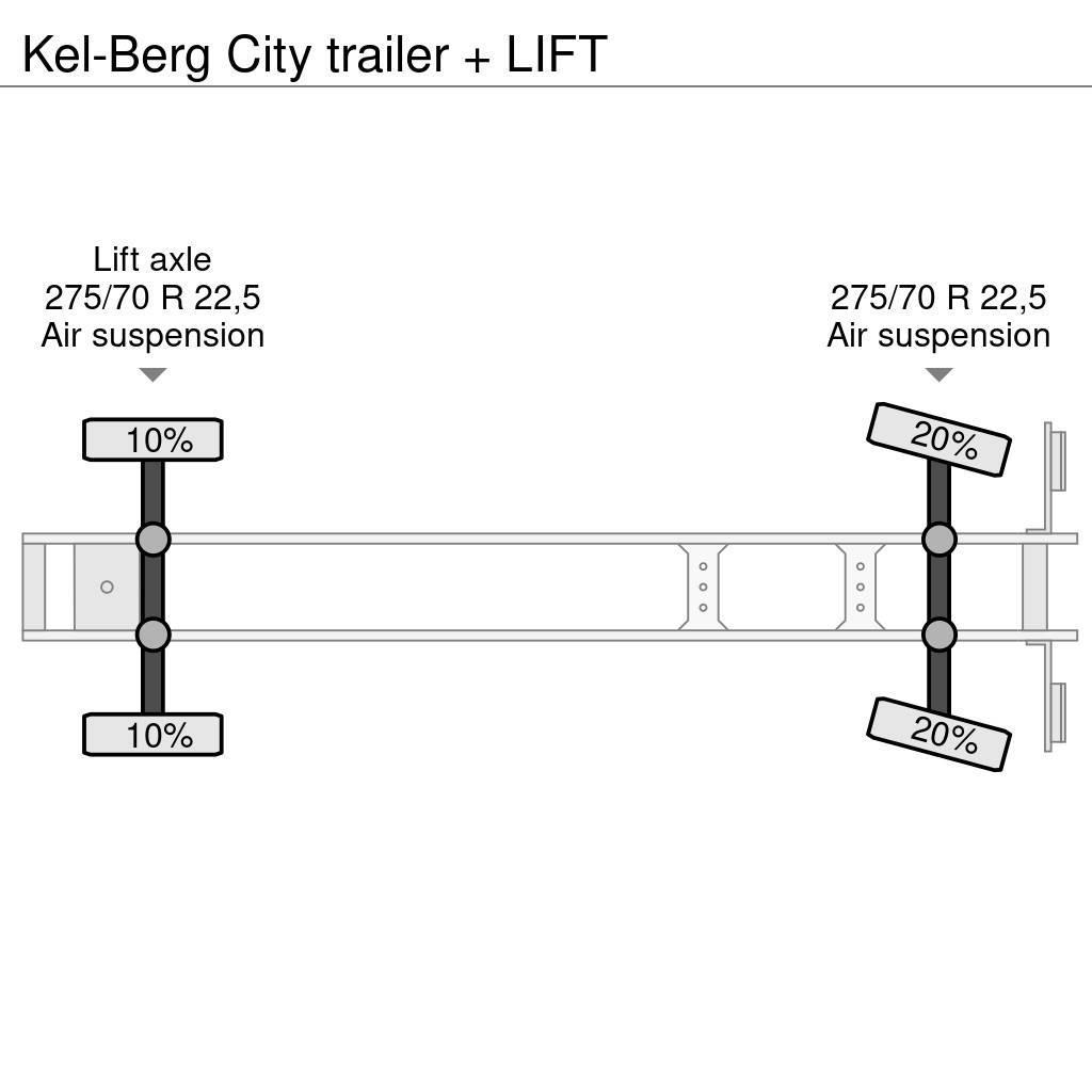 Kel-Berg City trailer + LIFT Semirimorchi tautliner
