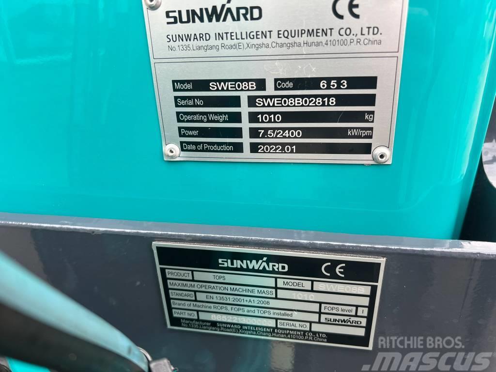 Sunward SWE08B minikraan Miniescavatori