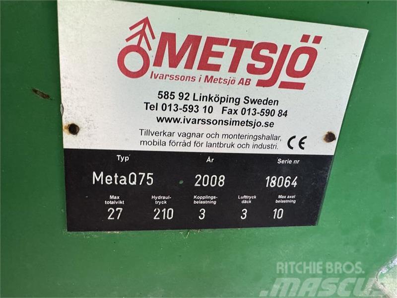 Metsjö MetaQ 75 Skiftelandsvogn Rimorchi multiuso