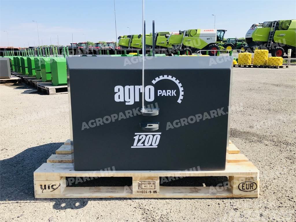  1200 kg front hitch weight, in gray color Zavorre anteriori