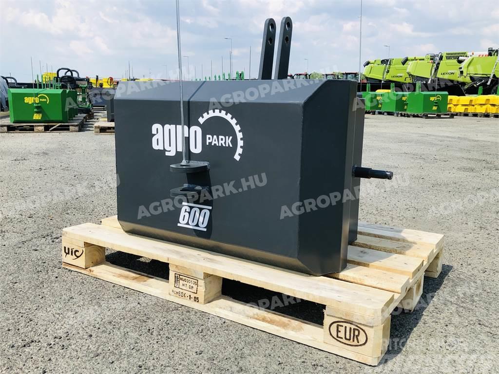  600 kg front hitch weight, in gray color Zavorre anteriori