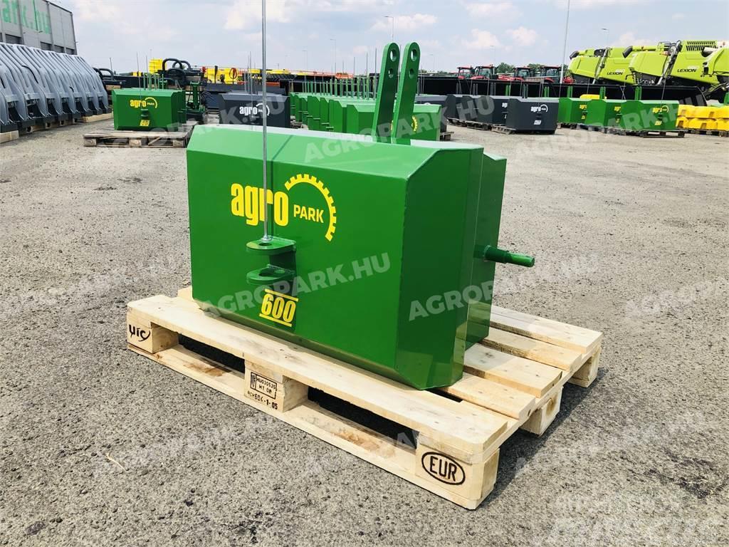  600 kg front hitch weight, in green color Zavorre anteriori