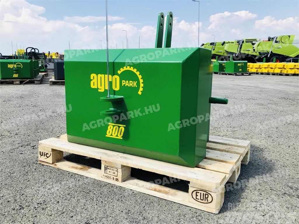  800 kg front hitch weight, in green color Zavorre anteriori
