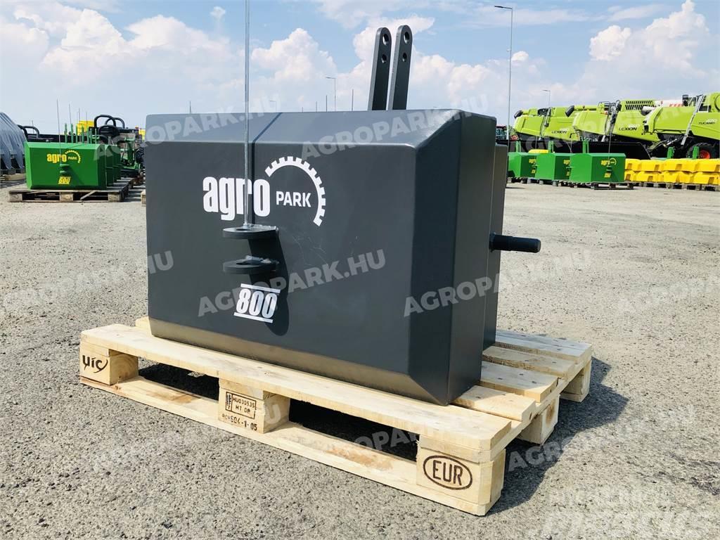  800 kg front hitch weight, in gray color Zavorre anteriori