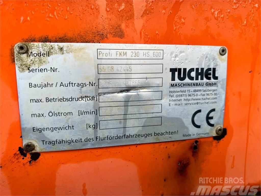 Tuchel Profi 660 kost - 230 cm. bred / Volvo ophæng Pale gommate