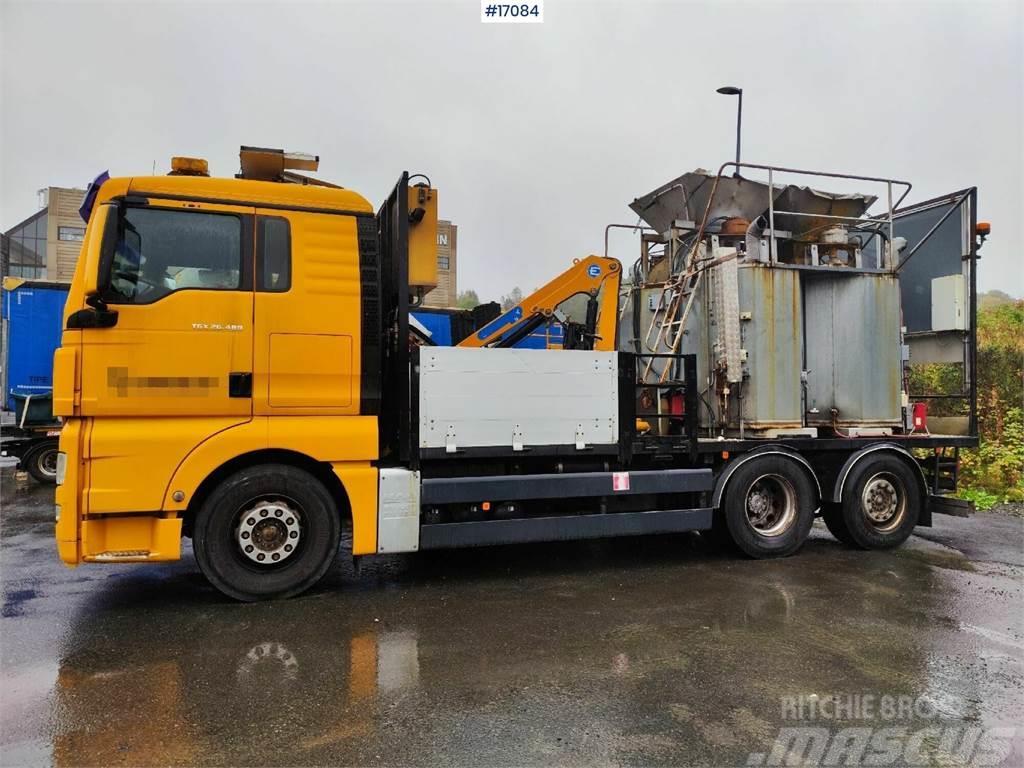 MAN TGX 26.480 Boiler truck with crane. Rep object Veicoli municipali