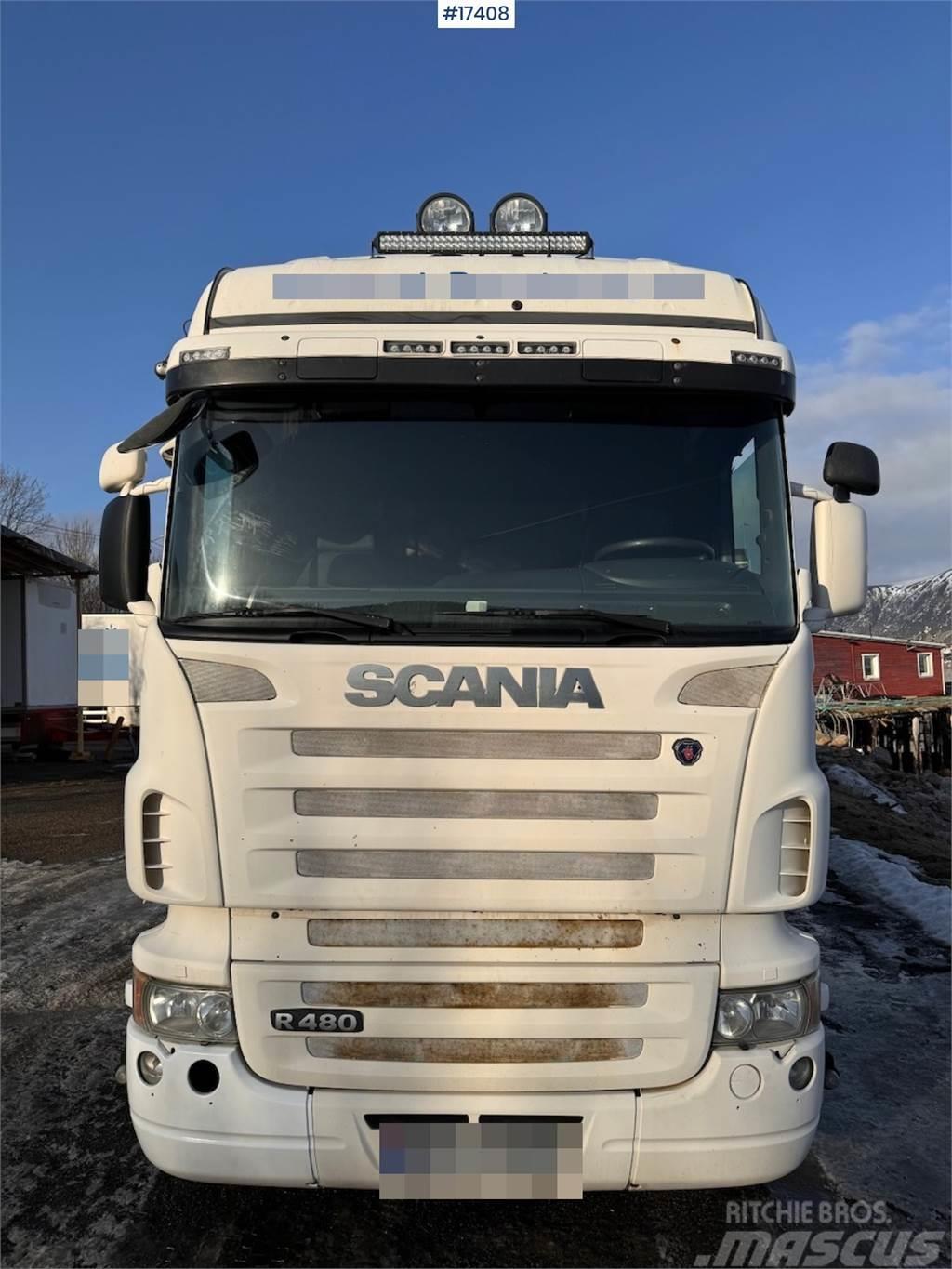 Scania R480 6x2 box truck w/ rear lift Camion cassonati