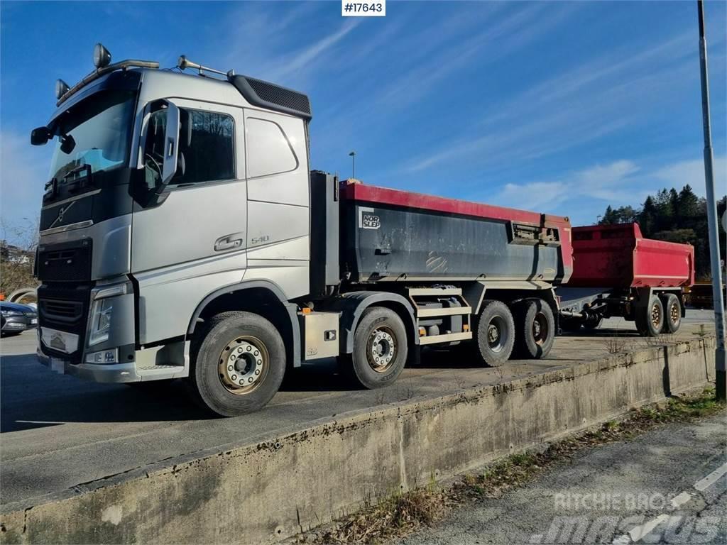 Volvo FH 540 8x4 with low mileage for sale with tipper. Camion ribaltabili