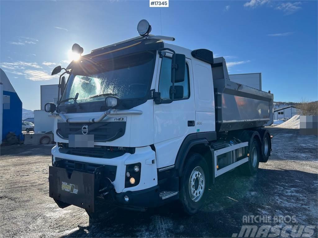 Volvo FMX 500 6x2 plow rigged combi truck w/ only 217k k Camion ribaltabili
