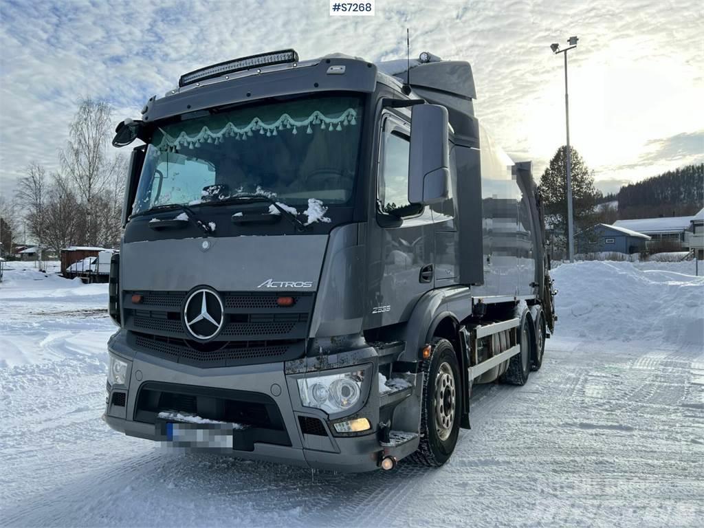 Mercedes-Benz Actros 963-0-C Garbage Truck Rear Loader SEE VIDEO Camion dei rifiuti