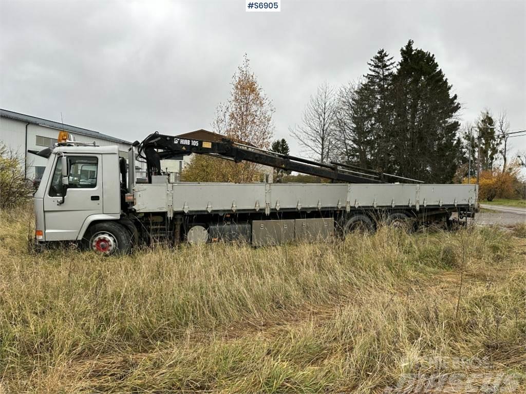 Volvo Crane truck FL10 with long flatbed (Rep. Object) Autogru