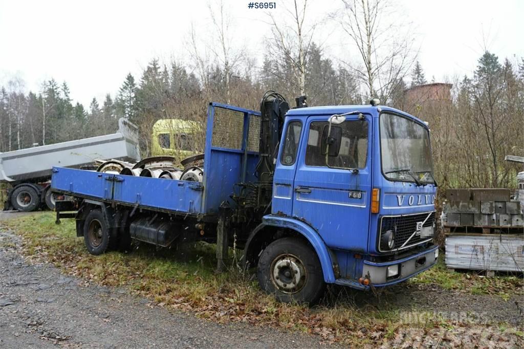 Volvo F610 4x2 Old truck with crane REP.OBJECT Autogru