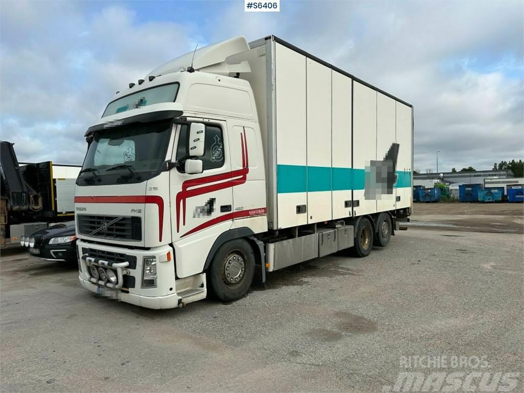 Volvo FH12 6x2 Box truck with opening side and tail lift Camion cassonati