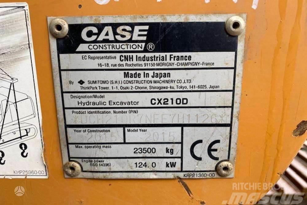 CASE CX210 D garantija 300val Escavatori cingolati