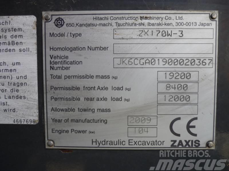 Hitachi ZX170W-3 Escavatori gommati