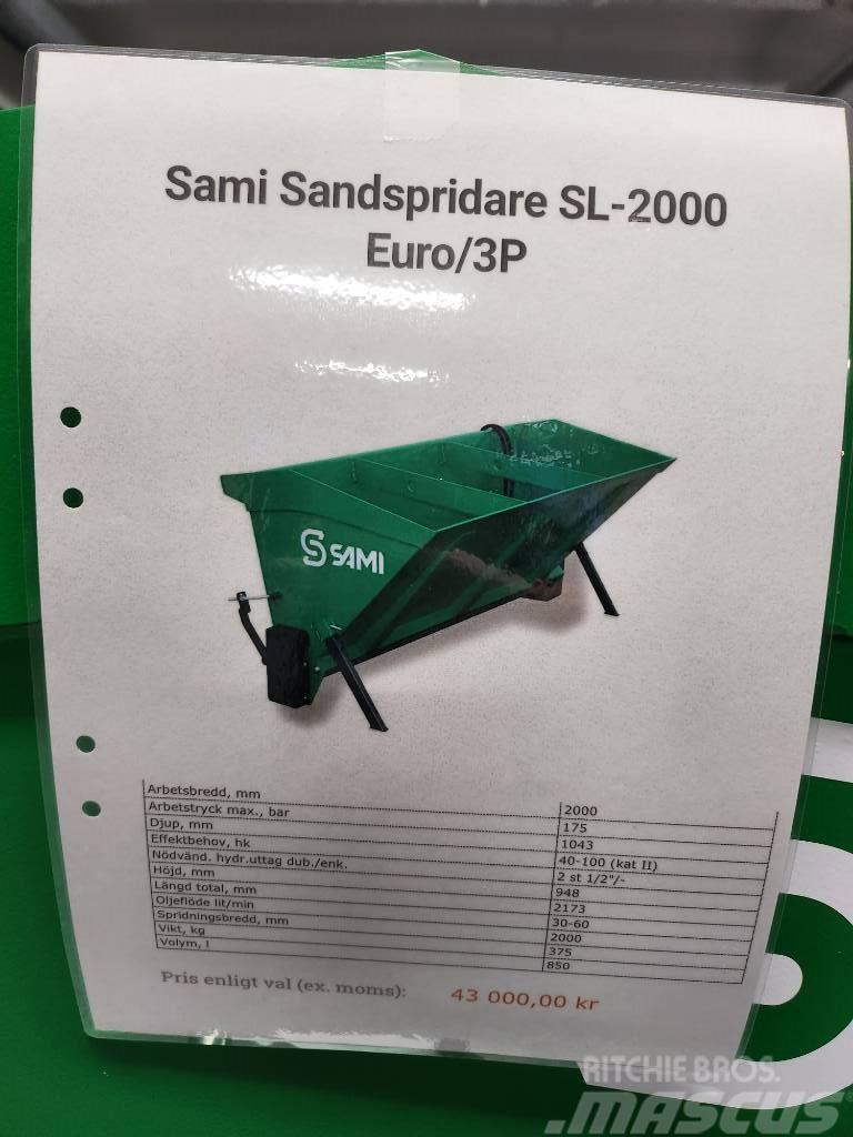 Sami Sandspridare SL 2000 euro / 3p  sms trima DEMO Spargisabbia e spargisale