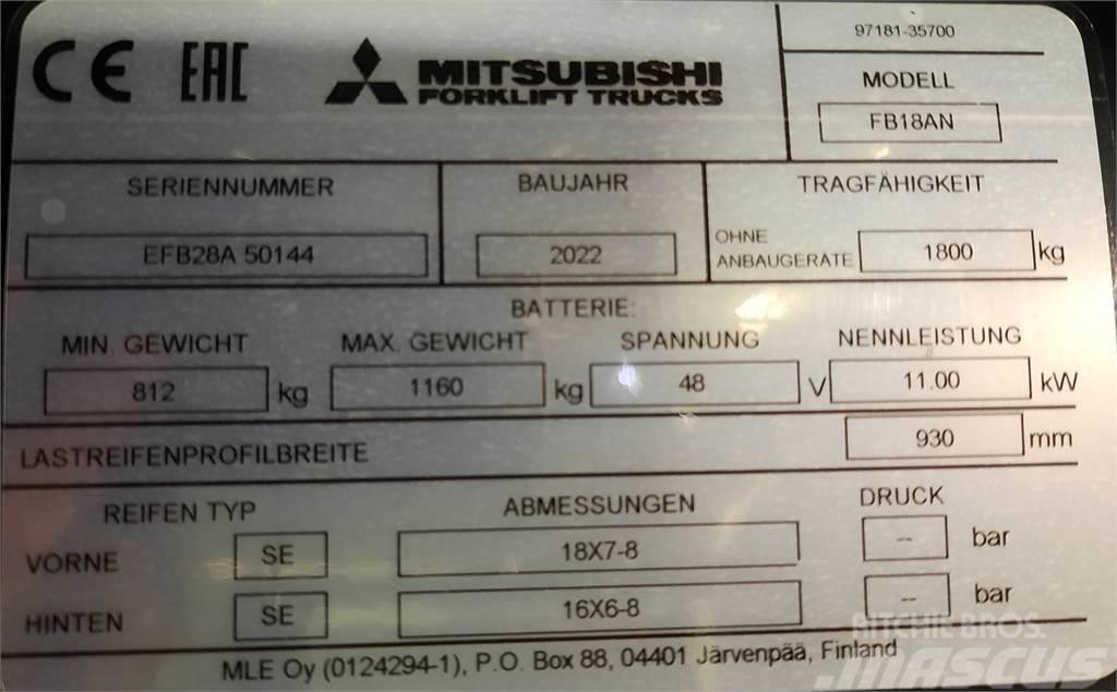 Mitsubishi FB18AN Carrelli elevatori elettrici
