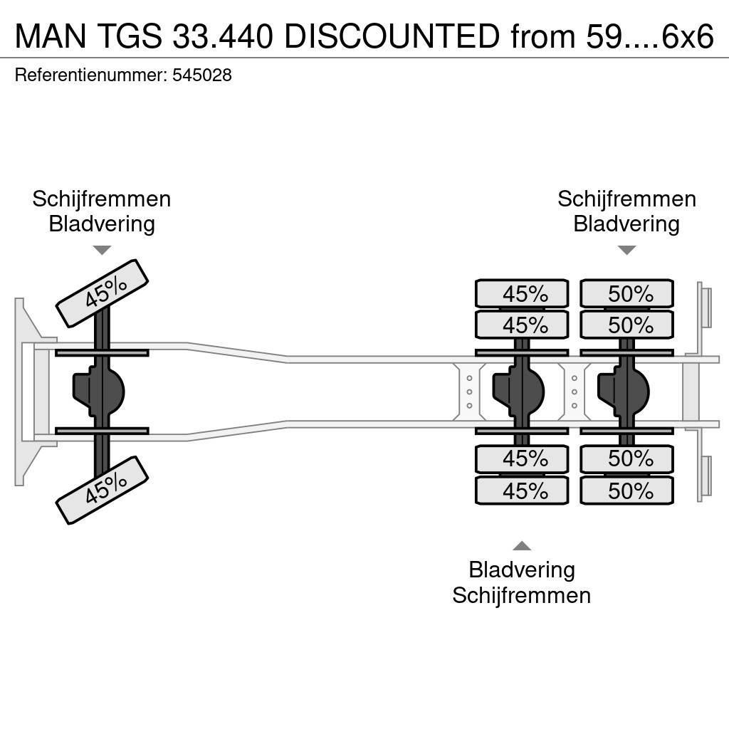 MAN TGS 33.440 DISCOUNTED from 59.950,- !!! + Euro 5 + Camion ribaltabili