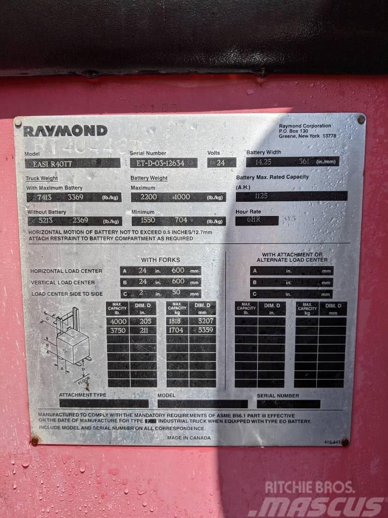 Raymond R40TT Carrelli elevatori elettrici